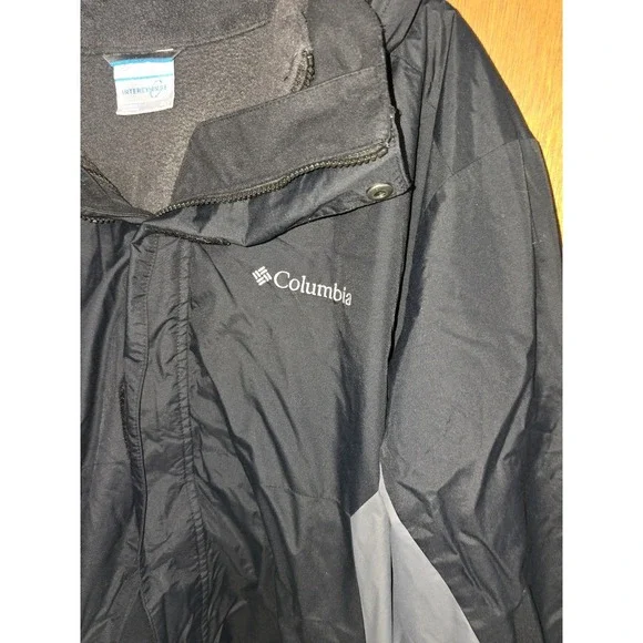 COLUMBIA Eager Air Interchange Jacket sz XLarge Black Snow Cold Weather
